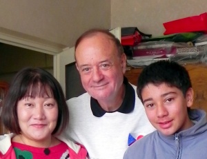 2010. Miyuki, Tommi and Tom in
Czech Republic, visiting relatives